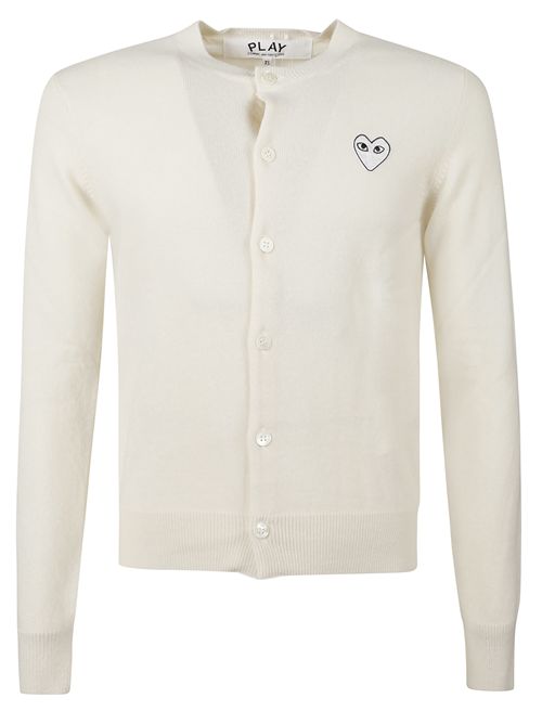 Cardigan with logo COMME DES GARÇONS PLAY | AXN0650513NATURAL